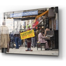 Kırmızı Ayı Joker Cam Tablo