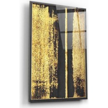 Kırmızı Ayı Desen Cam Tablo