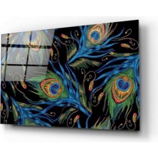 Kırmızı Ayı Cam Tablo