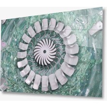 Kırmızı Ayı Cam Tablo