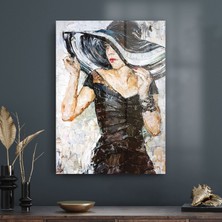 Decovetro Cam Tablo Abstract Kadın Portresi 70X100 cm