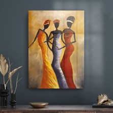 Decovetro Dans Eden Afrikalı Kadınlar Cam Tablo 70X100 cm
