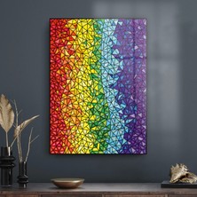 Decovetro Cam Tablo Renkli Vitray Desenli 70X100 cm