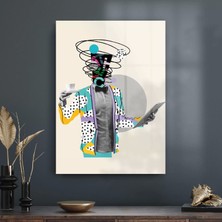 Decovetro Cam Tablo Modern Pop Art Funny 70X100 cm