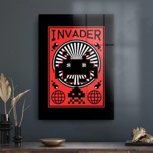 Decovetro Cam Tablo Gamer Invader 70X100 cm