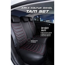 Kepmorpho 
seat Toledo Lüx Oto Koltuk Kılıfı Ön Arka Takım (Antalya) Siyah Kırmızı