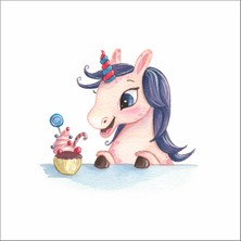 Reysa Tasarım Unicorn Duvar Sticker Duvar Sticker 25 x 30  cm