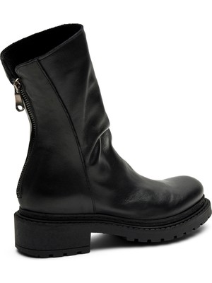 Frau Kadın Bot 84L1 Frau Calf Biket Boot Nero