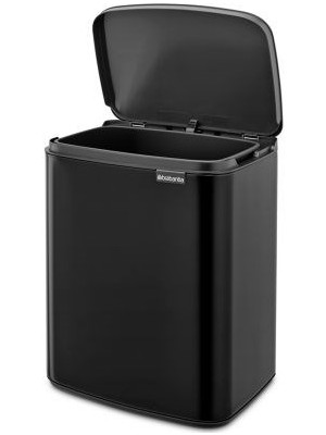 Brabantia Mat Siyah Çöp Kutusu 12L