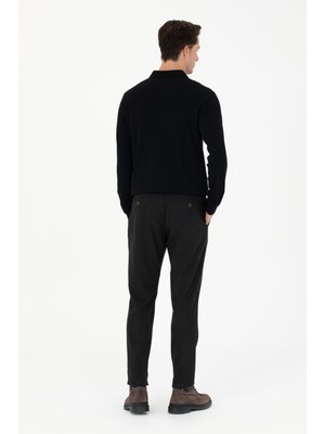U.S. Polo Assn. Erkek Antrasit Kanvas / Chino Pantolon 50279093-VR006
