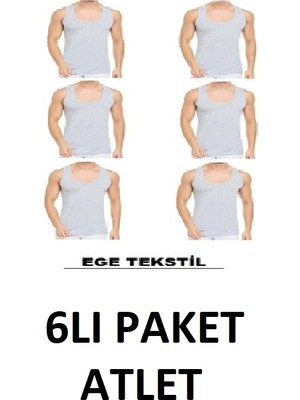 Ege Tekstil 6'li Paket Erkek Iç Çamaşır Atlet Seti