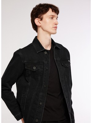 Caterpillar Denim Ceket, L, Siyah