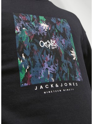 Jack & Jones Jorsılverlake Sweat Crew Neck Ln Erkek Siyah Sweatshirt 12242366-Black