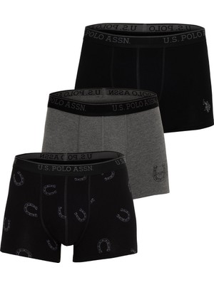 U.S. Polo Assn. Siyah Erkek Boxer 80304 Boxer - Sıya