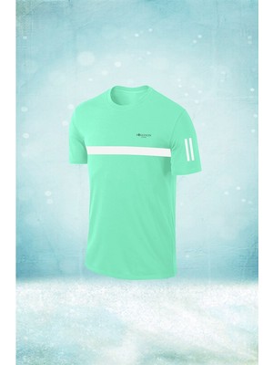 Poseidon Storm Erkek Su Yeşili Dri-Fit Kumaş Koşu ve Yürüyüş Için Rahat  Konforlu Tshirt  S -3xl