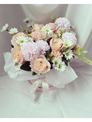 Z&B Flowers Sevgiliye hediye Silindir Pembe Kutuda Çiçek sevgiliye Hediye soft Çiçekler doğum Günü içinden Geldi Yapay Çiçek