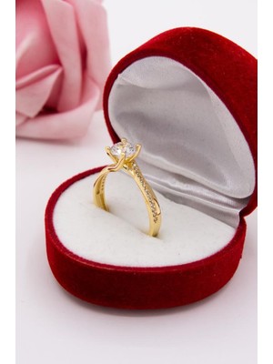 Latif Kuyumcu 14 Ayar Altın Yüzük Tektaş Kadın Yüzük