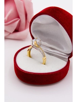 Latif Kuyumcu 14 Ayar Altın Yüzük Tektaş Kadın Yüzük