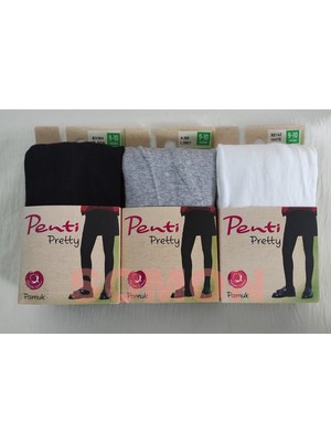 Penti Kız Çocuk Pamuk Külotlu Çorap ( Pretty Pamuklu Külotlu Çorap ) 3'lü