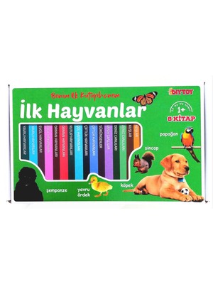 DIYTOY Benim Ilk Kütüphanem-Ilk Hayvanlar 8 Kitap