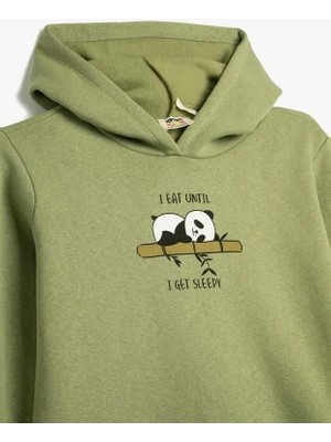 Koton Kız Çocuk Sweatshirt Yeşil 4WKG10237AK