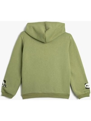 Koton Kız Çocuk Sweatshirt Yeşil 4WKG10237AK