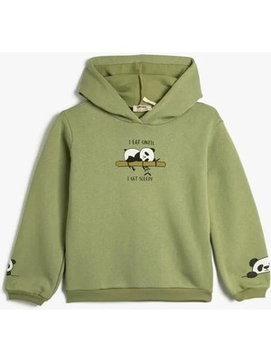 Koton Kız Çocuk Sweatshirt Yeşil 4WKG10237AK