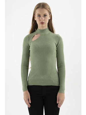 Fashion Friends Kadın Kazak Yeşil 23K0167K1