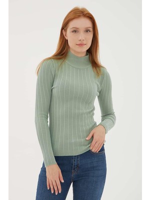 Fashion Friends Kadın Kazak Yeşil 23K0389K1