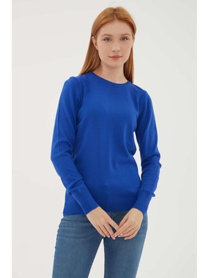 Fashion Friends Kadın Kazak Saks 23K0245K1