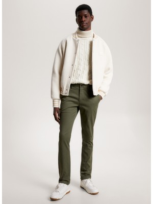 Tommy Hilfiger Normal Bel-Paça Slim Fit Haki Erkek Pantolon MW0MW26619RBN