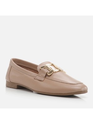 Hotiç 01AYH266800A330 Hakiki Deri Naturel Kadın Loafer