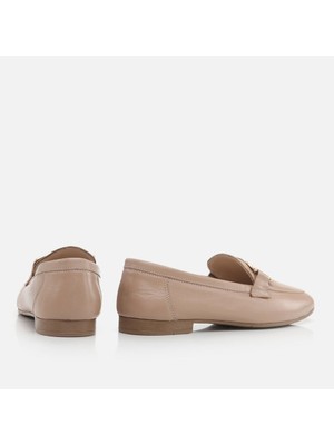 Hotiç 01AYH266800A330 Hakiki Deri Naturel Kadın Loafer