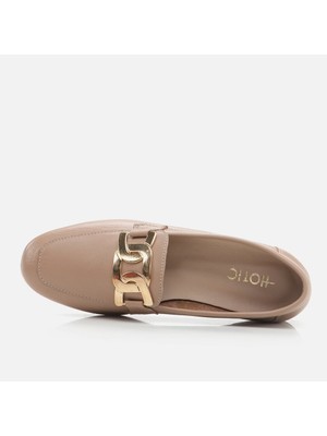 Hotiç 01AYH266800A330 Hakiki Deri Naturel Kadın Loafer