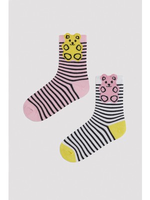 Penti Kız Çocuk Mini Bears 2 li Soket Çorap