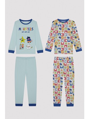 Penti Erkek Çocuk Funnies Ls 2'li Pijama Takımı