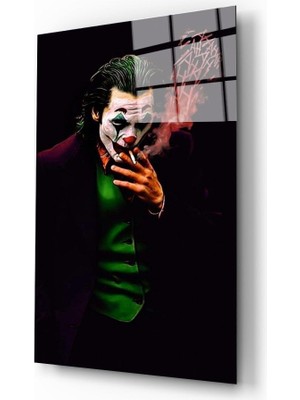 Kırmızı Ayı Joker Cam Tablo
