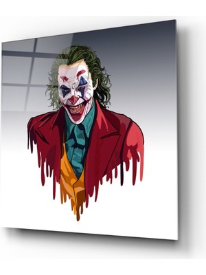 Kırmızı Ayı Joker Cam Tablo