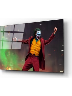 Kırmızı Ayı Joker Cam Tablo