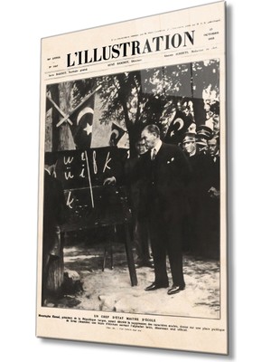 Kırmızı Ayı Atatürk Cam Tablo