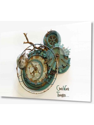 Kırmızı Ayı Eşya Cam Tablo