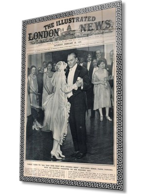 Kırmızı Ayı Atatürk Cam Tablo