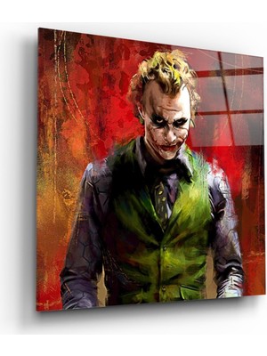 Kırmızı Ayı Joker Cam Tablo