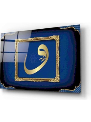 Kırmızı Ayı Vav Cam Tablo