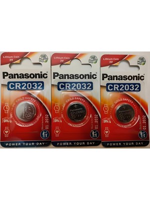 Panasonic 3V Pil CR2032 Pil 3 Adet