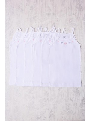 Tutku 6'lı Ip Askılı Işlemeli Atlet