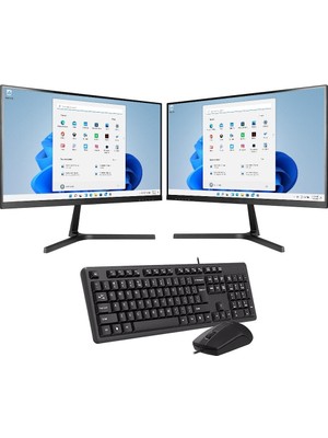 ROWORK Intel I7 12700 8gb 240GB SSD Çift 21.5" Monitörlü Ev ve Ofis Bilgisayarı (Business)