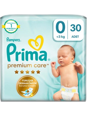 Prima Bebek Bezi Premium Care 0 Numara 30 Adet