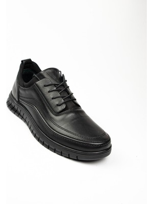 Voyager 4630 Siyah Deri Günlük Erkek Ayakkabı