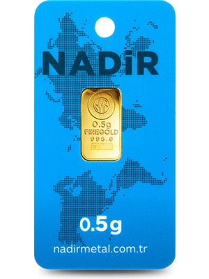 Nadir Gold 24 Ayar Külçe Gram Altın 0,5 Gr.
